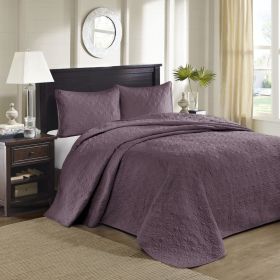 Reversible Bedspread Set Purple King