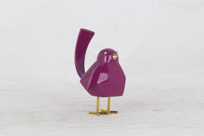 Bird Sculpture (Color: Small Purple)