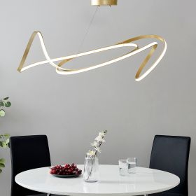 Moscow LED Chandelier (Color: Gold)
