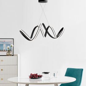 Seville LED Chandelier (Color: Black)