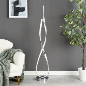 Vienna LED 55" Tall Floor Lamp // Dimmable (Color: Chrome)