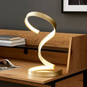 Hamburg Table Lamp // LED Strip & Dimmable Switch (Color: Gold)