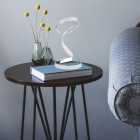 Hamburg Table Lamp // LED Strip & Dimmable Switch (Color: Chrome)