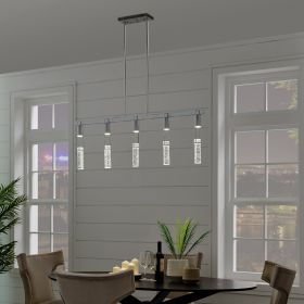 Harmony 5 Light Chandelier (Color: Chrome)