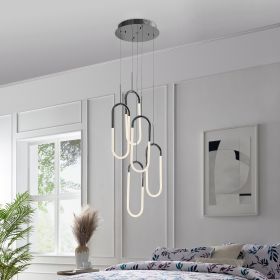 LED Five Clips Chandelier (Color: Chrome)