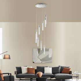 Sparkling Night Cylinder Chandelier (Color: 9 Light)