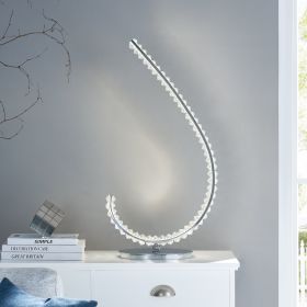Grace Crystal 16W Table Lamp (Color: Touch & Dimmable (L Chrome))