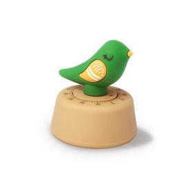 Bird Timer Reminder Countdown Stopwatch Alarm 60 Minute Kitchen Cooking Learning Timers Mechanical Wind-up Counter Alarm Clocks (Ships From: China, Color: A)