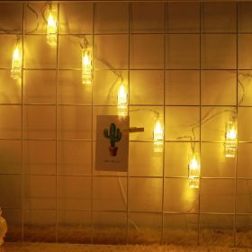 1pc; Photo Clip String Lights Home Decor Indoor/Outdoor; Battery Powered String Lights Lamp For Wedding Party Festival Decor 9.85ft 20LED (Not Include (Color: warm white, size: Battery Box Type 3m20LED Clip Light)