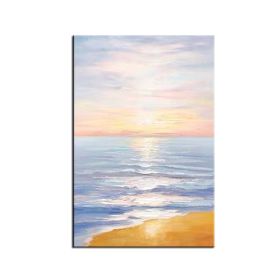 Modern Artist Painted Abstract Lingering Light Of The Setting Sun Oil Painting On Canvas Wall Art Picture Decor For Room Home (size: 60X90cm)