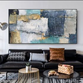 Abstract Hand Painted Color Block Oil Painting on The Canvas Posters and Modern Wall Art Picture for Living Room Decor (size: 100X150cm)