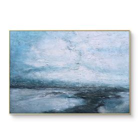 Hand Painted Oil Paintings on Canvas Modern Abstract  Landscape Art Picture For Living Room Home Decor No Frame (size: 100X150cm)