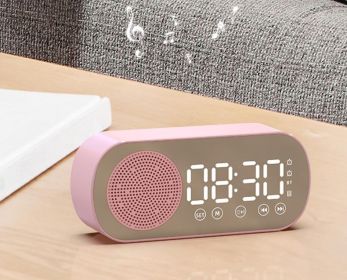 Remarkable Goodz Digital Alarm Clock With Mirror (Color: Pink)