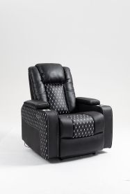 Lounge chair lift chair relax sofa chair sitting room furniture sitting room power supply elderly electric lounge chair (Color: as Pic)