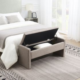 Modern Bed End Bench with Storage,Upholstered Large Foot Rest Stool, Comfy Window Vanity Bench for Living Room,Bedroom,Dorm,Coffee Table (Color: as Pic)