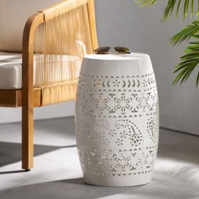 RUBY SIDE TABLE (Material: Iron, Color: White)